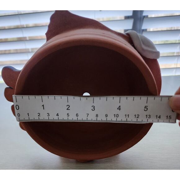 CLOCK-HANDMADE CERAMIC-Signed-Blue & Green Fish w/Feet-NO CLOCKWORKS - Picture 6 of 8